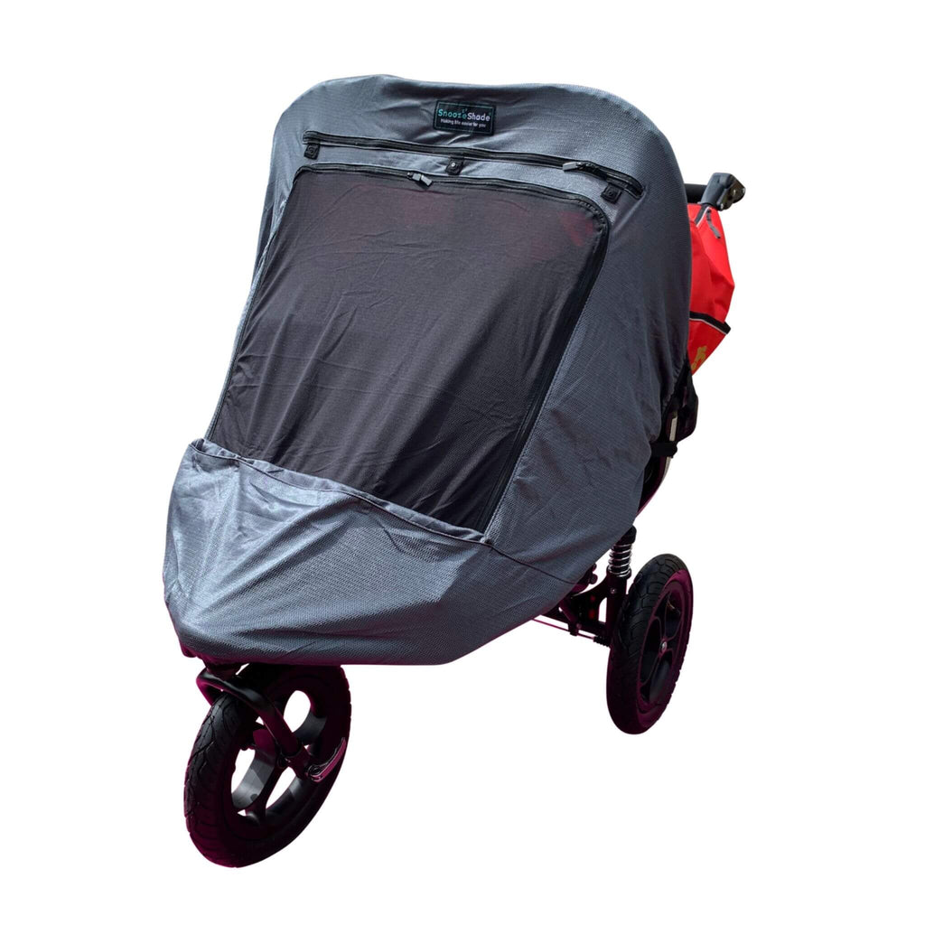 SnoozeShade Twin Deluxe (suitable from birth) | Double buggy/pushchair sun and sleep shade