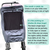 SnoozeShade Twin Deluxe (suitable from birth) | Double buggy/pushchair sun and sleep shade