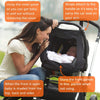 SnoozeShade for Infant Car Seats (0–9m) | Sun and sleep shade for Group 0 and 0+ car seats 